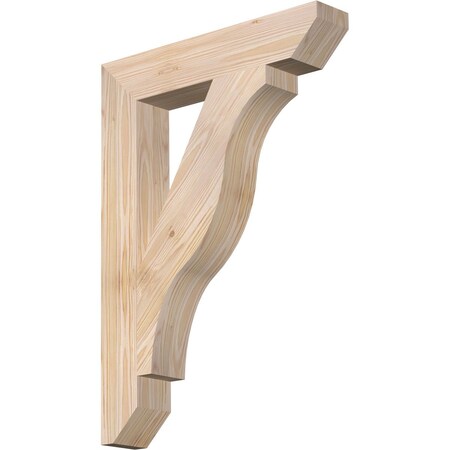 Ekena Millwork Funston Slat Smooth Bracket, Douglas Fir, 3 1/2"W x 20"D x 28"H BKT04X20X28FST06SDF